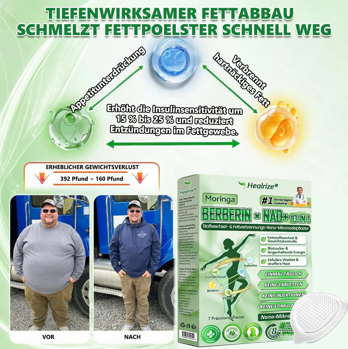 𝐎𝐟𝐟𝐢𝐜𝐢𝐚𝐥  𝐒𝐭𝐨𝐫𝐞 | Healrize® 𝙈𝙤𝙧𝙞𝙣𝙜𝙖 𝗕𝗲𝗿𝗯𝗲𝗿𝙞𝙣×  𝙉𝘼𝐃+ 𝟏𝟎-𝐢𝐧-𝟏 𝙁𝙤𝙧𝙩𝙨𝙘𝙝𝙧𝙞𝙩𝙩𝙡𝙞𝐜𝐡𝐞𝐬  𝙉𝙖𝙣𝙤𝙢𝙞𝙠𝙧𝙤𝙣𝙖𝐝𝐞𝐥-𝐏𝐟𝐥𝐚𝙨𝙩𝙚𝙧 — Einmal täglich. Sichtbare Ergebnisse in 7 Tagen