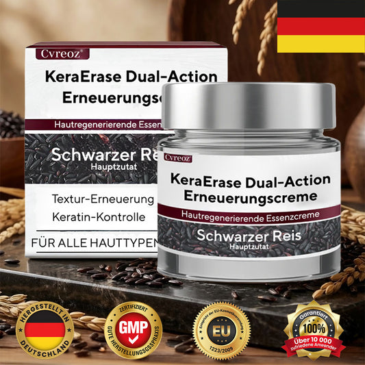 🔥Cvreoz® KeraErase Dual-Action Erneuerungscreme - Die Kraft aus Schwarzem Reis gegen raue Stellen