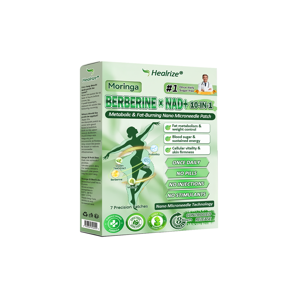 Healrize® 𝙈𝒐𝒓𝒊𝒏𝒈𝗮 · 𝗕𝗲𝗿𝗯𝐞𝐫𝐢𝐧𝙚 × 𝙉𝑨𝑫+ 𝟏𝟎-𝙞𝙣-1 𝘼𝒅𝒗𝒂𝒏𝒄𝒆𝐝 𝐍𝐚𝐧𝙤 𝙈𝙞𝙘𝙧𝙤𝙣𝒆𝒆𝒅𝒍𝐞 𝐏𝐚𝐭𝙘𝙝（OFFER）