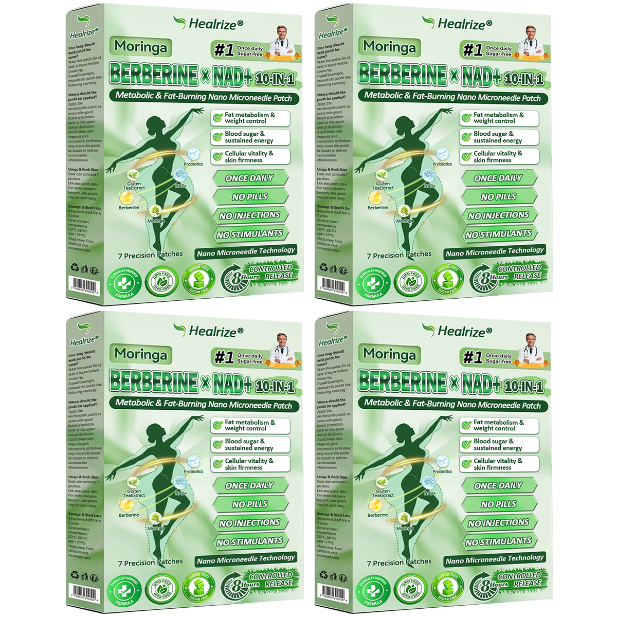 Healrize® 𝙈𝒐𝒓𝒊𝒏𝒈𝗮 · 𝗕𝗲𝗿𝗯𝐞𝐫𝐢𝐧𝙚 × 𝙉𝑨𝑫+ 𝟏𝟎-𝙞𝙣-1 𝘼𝒅𝒗𝒂𝒏𝒄𝒆𝐝 𝐍𝐚𝐧𝙤 𝙈𝙞𝙘𝙧𝙤𝙣𝒆𝒆𝒅𝒍𝐞 𝐏𝐚𝐭𝙘𝙝（OFFER）