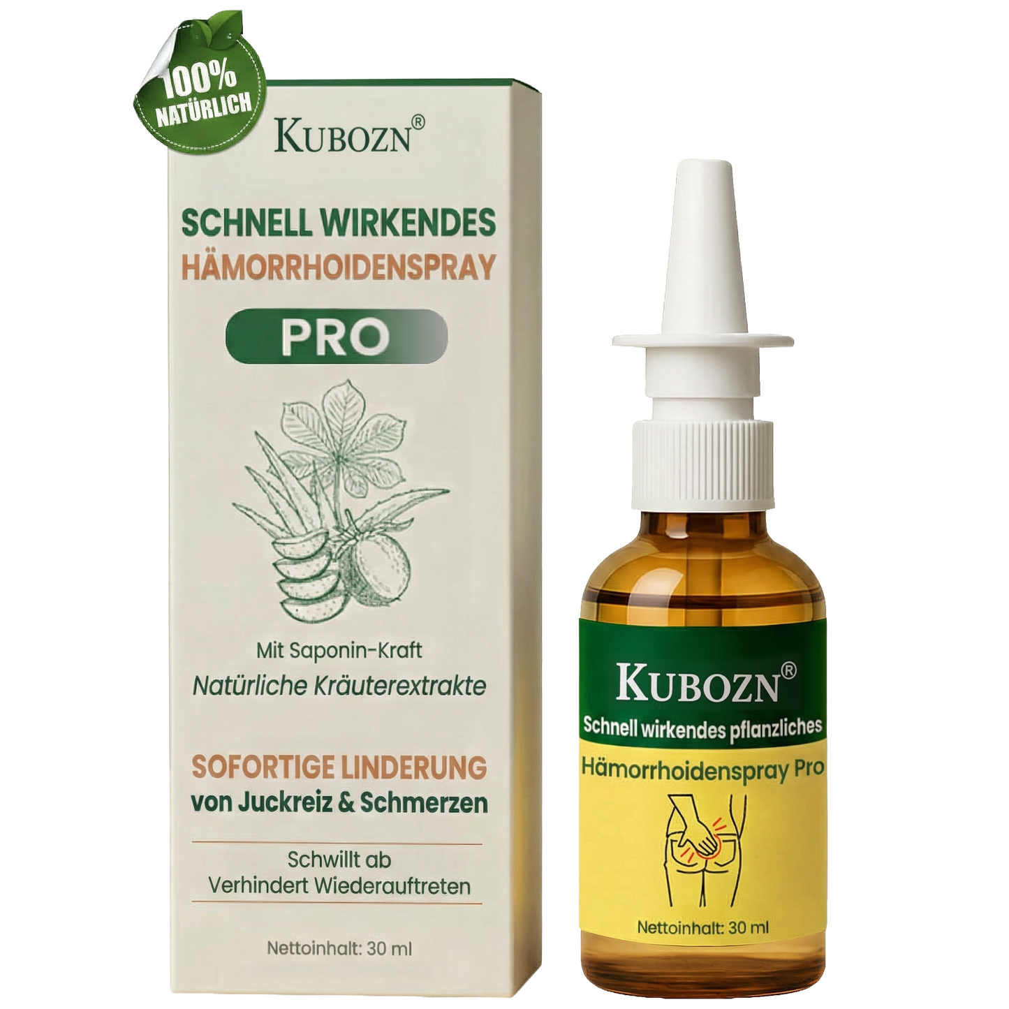 KUBOZN® Fast-Acting Herbal Hemorrhoid Spray Pro offer